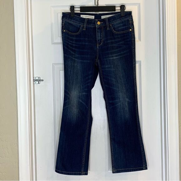 Pilcro and the Letterpress Stet Cropped Jeans Size 27 Dark Denim Color - Picture 1 of 9